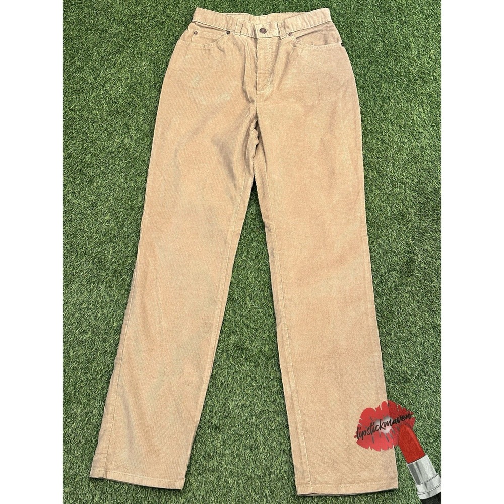 Vintage Levis Pants Womens 12 Tan Corduroy Relaxed Fit Straight Leg‎ Casual